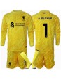 Liverpool Alisson Becker #1 Målvakt Replika Tredje Kläder Barn 2024-25 Långärmad (+ byxor)